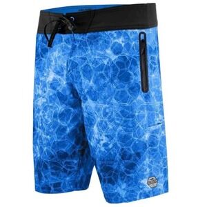 Pelagic Mens Hydro Lite Hexed High Performance Board Shorts Blue Fishing Surf 34